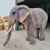 Costume d'éléphant animatronique réaliste de haute qualité avec pattes cachées pour deux personnes