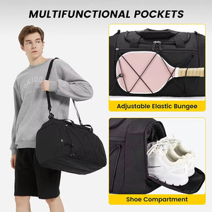 <span class=keywords><strong>Bolsa</strong></span> <span class=keywords><strong>de</strong></span> deporte impermeable con cierre <span class=keywords><strong>de</strong></span> cremallera, <span class=keywords><strong>bolsa</strong></span> <span class=keywords><strong>de</strong></span> gimnasio <span class=keywords><strong>de</strong></span> <span class=keywords><strong>trabajo</strong></span> <span class=keywords><strong>de</strong></span> fin <span class=keywords><strong>de</strong></span> semana negra grande personalizada para hombres - Product Image 6