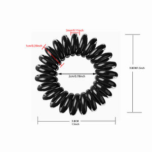Vente en gros de cordon de téléphone en TPU élastique de haute qualité, extensible et bouclé personnalisé, <span class=keywords><strong>cheveux</strong></span> en <span class=keywords><strong>spirale</strong></span> pour filles - Product Image 5