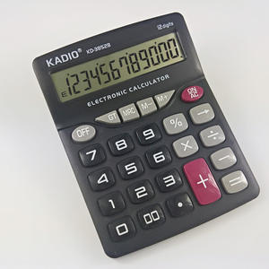 Calculatrice de bureau Kd-3852B, 12 chiffres, noire, en ABS, avec fonction d'impression de logo - Product Image 5