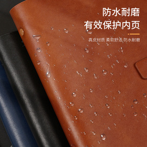 High-end Styles A5 Size PU Leather Notebook Loose Leaf Binding <strong>Work</strong> <strong>Diary</strong> for Business Custom Logo - Product Image 6