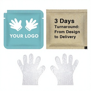 Gants jetables en plastique transparent PE de qualité supérieure pour usage domestique et commercial, emballés individuellement et épaissis - Product Image 3