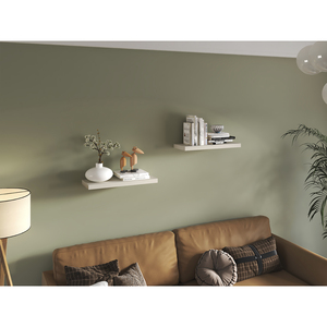 Ecco - Juego de 2 estantes flotantes de 31,5 pulgadas de ancho para montar en la pared, estantería para dormitorio, baño, almacenamiento y exhibición - Product Image 2