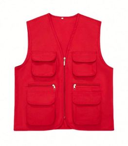 Uniforme de Protección Laboral sin Mangas con Logotipo Personalizado para Hombre, Ropa de Alta Visibilidad para Obras de Construcción y Transporte - Product Image 4