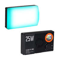 Lampe vidéo K25RGB 25W portable avec diffuseur, panneau LED pour appareil photo, éclairage photo DSLR pour TikTok