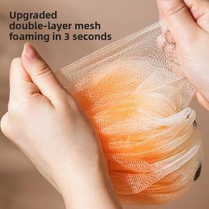 Brosse de bain et outil moussant double usage moderne, boule de bain en PE doux pour usage quotidien, outil de bain mignon anti-éclatement - Product Image 5