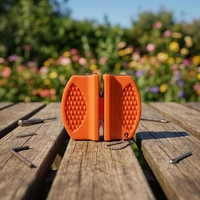Nuoten 2025 Affûteur de couteaux portable multi-grains en céramique écologique pour camping, format mini porte-clés, pour accessoires de cuisine (Carbone)