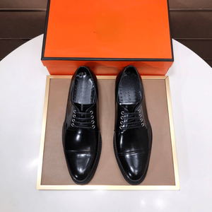 Zapatos Oxford Retro con Parte Superior de Cuero de Grano Completo, Suela de Goma/Látex y Forro de Tela para Todas las Estaciones, Entresuela de Goma Espumada - Product Image 1