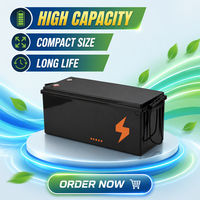 Baterai Lithium Lifepo4 48V Smart BMS |   Paket Baterai Surya Deep Cycle 50Ah 150Ah 100Ah 200Ah untuk RV/Kapal