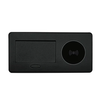 Enchufe de Escritorio Multifunción, Enchufe Emergente Oculto para Oficina, Interfaz de Alimentación Integrada de Aluminio, Carga USB, Enchufe para Reuniones