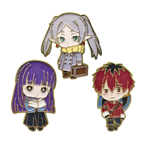 3 Nouveaux Designs de Haute Qualité, Badges Métalliques Anime Friere, Épingles Émaillées Fern & <span class=keywords><strong>Stark</strong></span> pour la Décoration de Sacs et de Vêtements - Product Image 1