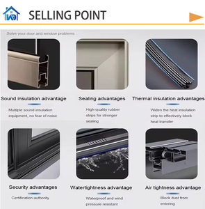 หน้าต่างบานเปิดแบบ Tilt Turn กระจกสามชั้นขนาดใหญ่ ได้รับ<span class=keywords><strong>การ</strong></span>รับรองมาตรฐาน NFRC ป้องกันพายุเฮอริเคน พร้อมฉนวนกันความร้อนอะลูมิเนียม ดีไซน์ทันสมัย ได้รับ<span class=keywords><strong>การ</strong></span>รับรองมาตรฐาน Energy Star - Product Image 4