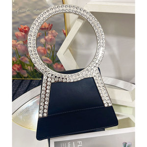 Bolso de noche de lujo para mujer Candy-Designer Wedding Tote Clutch Rhinestone Diamond Open Closure Chain New Luxury Collection - Product Image 4
