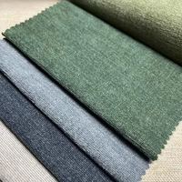 Tissu Chenille 100D en Tricot 100% Polyester, Résistant aux Déchirures et à l'Abrasion, Léger, pour Revêtement de Canapé, Jacquard Uni