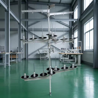 Machine à coudre industrielle multi-aiguilles à châssis métallique fixe et robuste, longue durée de vie, pour usine de couture, 16 8 4 lignes