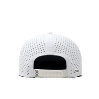 Bas quantité minimale de commande personnalisé de haute qualité 7 panneaux gris clair Hip Hop chapeau trou de découpe laser casquettes de relance