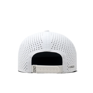 Thấp moq tùy chỉnh chất lượng cao 7 Bảng điều chỉnh ánh sáng màu xám Hip Hop Hat cắt laser lỗ Snapback mũ - Product Image 4
