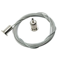 Kit de suspension de câble personnalisé adapté aux éclairages sur rail, aux lampes LED, longueur personnalisée, kit de câble suspendu en acier