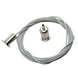 Kit de <span class=keywords><strong>suspension</strong></span> de câble personnalisé adapté aux éclairages sur rail, aux lampes LED, longueur personnalisée, kit de câble suspendu en acier - Product Image 3