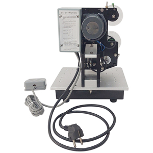 Thermal Ribbon Coding Machine Digital Control Semi-Automatic Expiry <b>Date</b> Batch Printer Paper Plastic Bottles Cartons Batch Numbe - Product Image 2