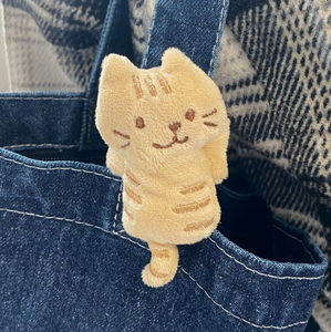 Cute long-necked animal plush keychain, cartoon doll bag charm, creative adorable pet <b>toy</b> gift - Product Image 5