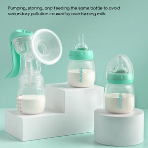 Bomba manual de leite de mão única com <span class=keywords><strong>silicone</strong></span> macio, bomba de leite manual ajustável - Product Image 6