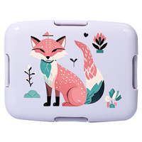 New Link PP Cartoon Boîte à lunch pour enfants au micro-ondes et au lave-vaisselle avec 5 compartiments
