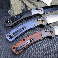 Couteau de poche pliable personnalisable BM 15080 Crooked River, couteau tactique de camping, randonnée, survie, EDC, chasse, multi-outils