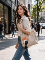 Nouvel Arrivage RR : Pochette Organisateur Mignonne en Forme de Champignon pour Lunettes de Soleil, Sac de Rangement Suspendu en Cuir PU pour Lunettes de Lecture