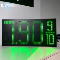Panneau d'affichage numérique LED extérieur personnalisé pour prix de carburant de station-service, haute luminosité, étanche
