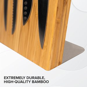 Support magnétique transfrontalier pour couteaux en bambou et bois, base magnétique pour couteaux, rangement magnétique pour couteaux de cuisine domestique - Product Image 5