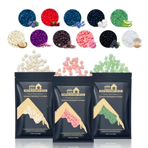Various colors brazilian wax beads hard wax hair removal wax beans 100g 500g 1000g cera depilatoria