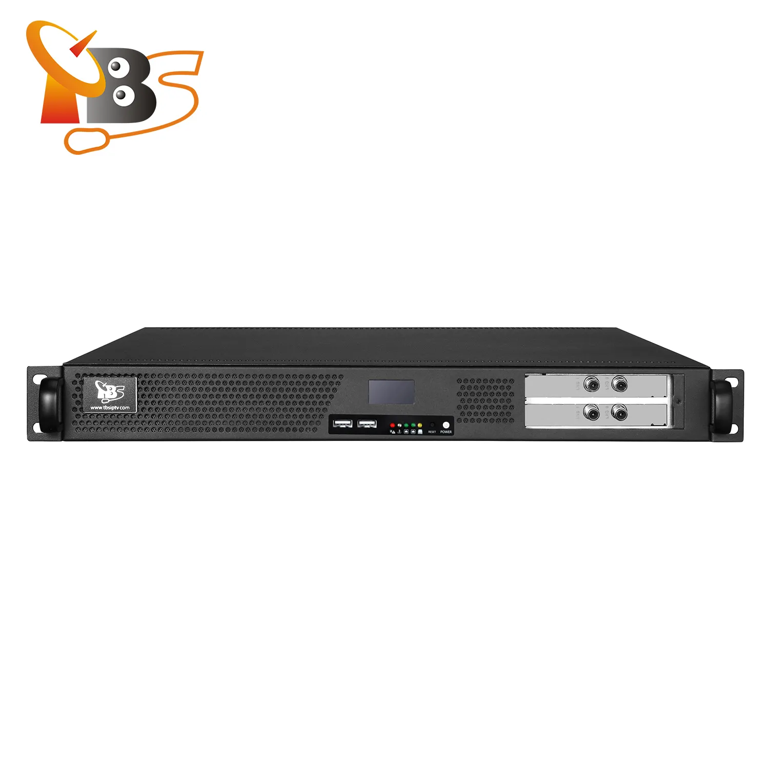 TBS8510-6205-6004 DVB-T2 Để DVB-C Modulator Thay Đổi H.265 AC3 Để H.264 AAC Nén Tốc Độ Bit Và Thay Đổi Độ Phân Giải Video