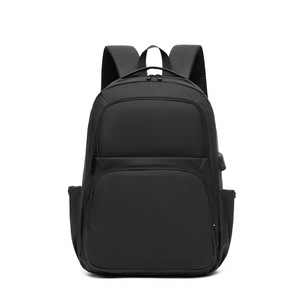 Mochila para ordenador portátil con logotipo personalizado, función USB, tela Oxford de moda, doble hombro, cremallera impermeable para hombres, negocios universitarios - Product Image 6