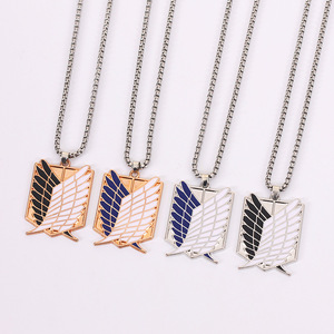 Collar <span class=keywords><strong>de</strong></span> Metal con <span class=keywords><strong>Alas</strong></span> <span class=keywords><strong>de</strong></span> <span class=keywords><strong>la</strong></span> <span class=keywords><strong>Libertad</strong></span> <span class=keywords><strong>de</strong></span> Anime AOT <span class=keywords><strong>Shingeki</strong></span> <span class=keywords><strong>No</strong></span> <span class=keywords><strong>Kyojin</strong></span>, Diseño Nuevo en 4 Colores, Alta Calidad, para Cosplay - Product Image 1