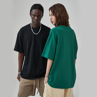 T-shirts 275 g/m² grande taille à épaules tombantes, t-shirts vierges oversize 100 % coton, streetwear, logo personnalisé, t-shirt homme