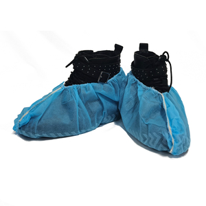 Chaussons <span class=keywords><strong>jetables</strong></span> médicaux non tissés, bon marché, élastiques, anti-poussière, respirants, en PP, non stériles, <span class=keywords><strong>surchaussures</strong></span>, directement de l'usine - Product Image 2