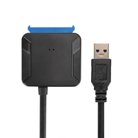 Kabel Adaptor Hard Drive Eksternal VCOM High Speed Type-A USB 3.0 ke SATA III 2.5"/3.5'' HDD SSD