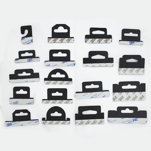 Cintre Euro en PVC Noir Adhésif pour Boîte d'Emballage - Product Image 1