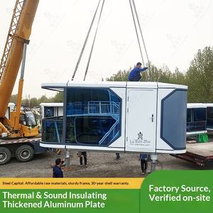 Salle de réunion mobile en conteneur, isolation thermique, espace de dortoir temporaire, capsule B&B, assemblage mobile de levage général - Product Image 1