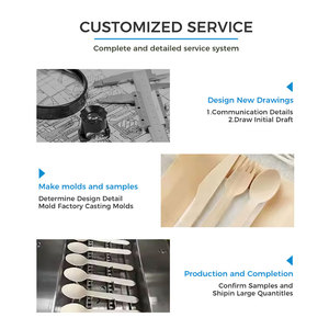 Nhà Máy Giá <span class=keywords><strong>compostable</strong></span> gỗ bạch dương dao kéo thiết lập dùng một lần dao cho trái cây cho cắm trại khách sạn ăn được Bộ đồ ăn - Product Image 4