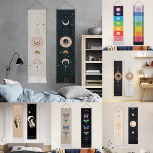 Bohème Lune Phase Tissé Vertical <span class=keywords><strong>Tapisserie</strong></span> Tissu Couverture Jacquard Tenture Murale Pour Chambre Esthétique - Product Image 3