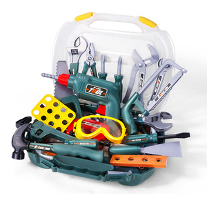 Ensemble d'outils de réparation de simulation pour enfants, jouet en plastique avec tournevis, marteau et établi pour les enfants de 4 à 7 ans - Product Image 2
