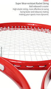 <span class=keywords><strong>Raqueta</strong></span> de Tenis de Fibra de Carbono de Alto Rendimiento con Red de Nailon, Marco Ligero y Duradero, Punto Dulce Luminoso para Potencia y Control - Product Image 6