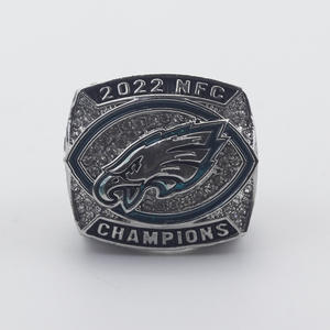 2022 Philadelphia Eagles <span class=keywords><strong>NFC</strong></span> Futebol Campeonato Anel Elegante NFL Moda Anel - Product Image 3