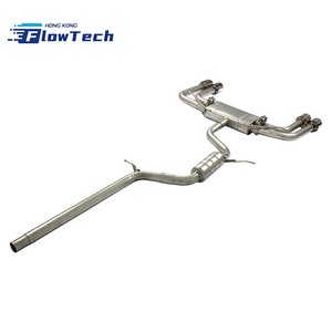 ระบบท่อไอเสีย Valvetronic Catback ประสิทธิภาพสูง ผลิตจากสแตนเลส 304 ขัดเงาแบบกระจก หนา 1.5 มม. พร้อมวาล์วอิเล็กทรอนิกส์และรีโมทสำหรับ Audi A3 - Product Image 6