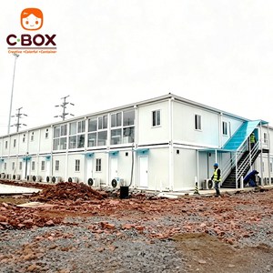 Cbox - Edificio Prefabricado de Panel Sándwich de Construcción Rápida, Dormitorio Temporal de 2 Pisos, Edificios de Oficinas, Campamento para Trabajadores, Casa Contenedor - Product Image 1