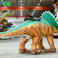 Dinosaure animatronique mécanique grandeur nature à chevaucher pour parcs d'attractions, personnalisable pour sites touristiques, fabricant direct