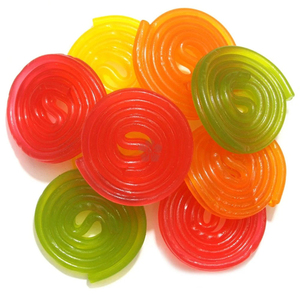 Vente en gros de rouleaux de bonbons halal à la réglisse roulés d'escargots aromatisés en vrac au goût de ceinture aigre - Product Image 3
