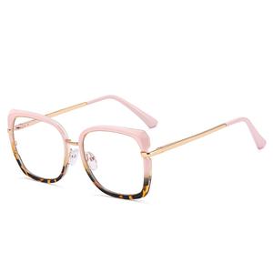 Nouveau Design coloré femmes TR90 matériel lunettes optiques métal cadre carré Anti lumière bleue printemps <span class=keywords><strong>pied</strong></span> lunettes - Product Image 4